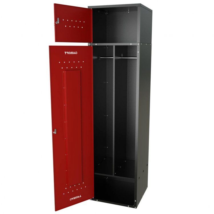 Шкаф для раздевалок GT205SHP.RED (500мм х 500мм х 1936мм) КРАСНЫЙ . Секция для обуви, двойная секция для курток с перекладиной под вешалки, верхняя антресоль с отдельным замком для головных уборов и сумок (2) Шкаф для раздевалок GT205SHP.RED (500мм х 500мм х 1936мм) КРАСНЫЙ . Секция для обуви, двойная секция для курток с перекладиной под вешалки, верхняя антресоль с отдельным замком для головных уборов и сумок (2)