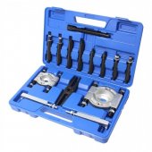 Набор съемников комбинированный(сегментного типа:30-50;50-75;двухлапый:40-115)14пр.в кейсе