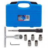 Набор фрез для чистки и восстановления посадочных мест дизельных форсунок 7пр(15х19, 17х17-2шт, 17х19, 17х21мм)в кейсе Набор фрез для чистки и восстановления посадочных мест дизельных форсунок 7пр(15х19, 17х17-2шт, 17х19, 17х21мм)в кейсе