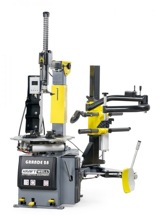 KRW27MR Шиномонтажный станок СУПЕРАВТОМАТ 2 скорости 10-28" KraftWell арт. GRANDE 28
