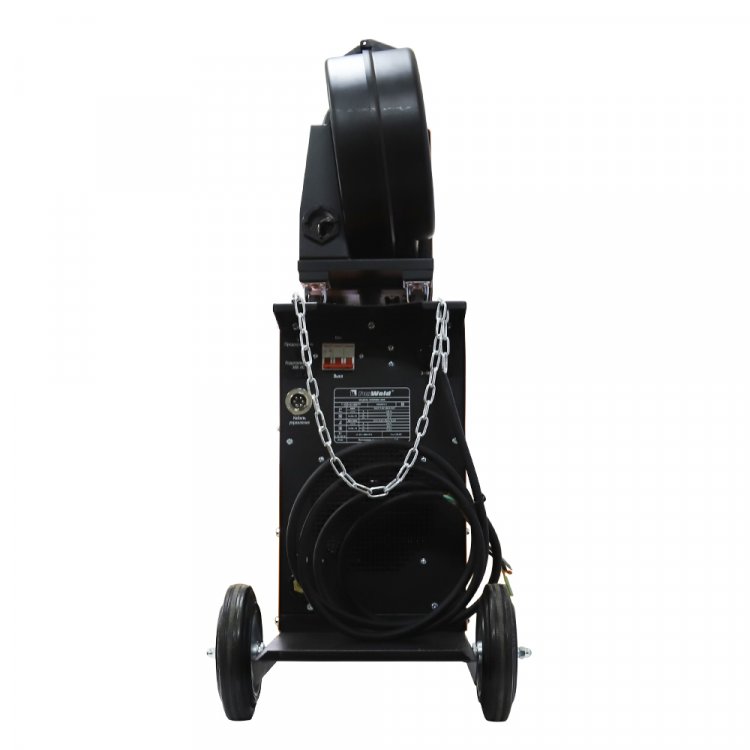 Сварочный полуавтомат Invermig 350E с отдельным МП  - Индустриальный 350А полуавтомат c синергетическим управлением 2-в-1. Сварочный ток 30-350 (MIG), 40-350(MMA). ПВ 100%. Напряжение 400В. Вес с упаковкой 62 кг. Комплектация: источник, МП, рукав газ