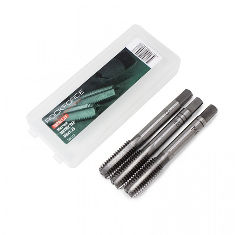 Метчик M8x1,25 (3шт), в пластиковом футляре