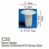 Клипса для крепления внутренней обшивки а/м Тойота пластиковая (100шт/уп.)