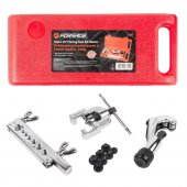 Набор инструментов для развольцовки и резки трубок  10пр.(5, 6, 8, 10, 12, 14,16 мм)в кейсе