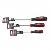 Отвертка шлицевая магнитная "Profi" S2 SL8.0х150мм, в пластиковом держателе