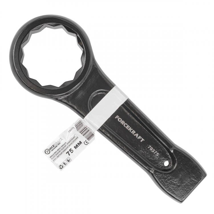 Ключ накидной ударный односторонний 75мм