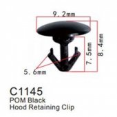 Клипса для крепления внутренней обшивки а/м Мазда пластиковая (100шт/уп.)