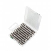 Набор бит 10пр., 1/4" (PH2xPH2; L-65мм), в пластиковом футляре