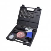 Пневмодрель с реверсом, набором бит и сверл 20пр(патрон:1-10мм,2200об/мин,6.3Bar,штуцер 1/4") Пневмодрель с реверсом, набором бит и сверл 20пр(патрон:1-10мм,2200об/мин,6.3Bar,штуцер 1/4")