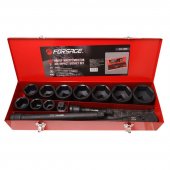 Набор инструментов ударных,15пр. 1" 6гр.(36,41,46,50,55,60,65,70,75,80мм),в метал. кейсе