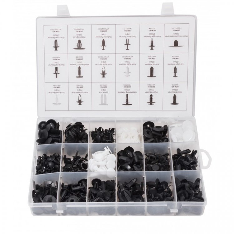 Набор клипс 415пр. (FORD), пластиковом органайзере