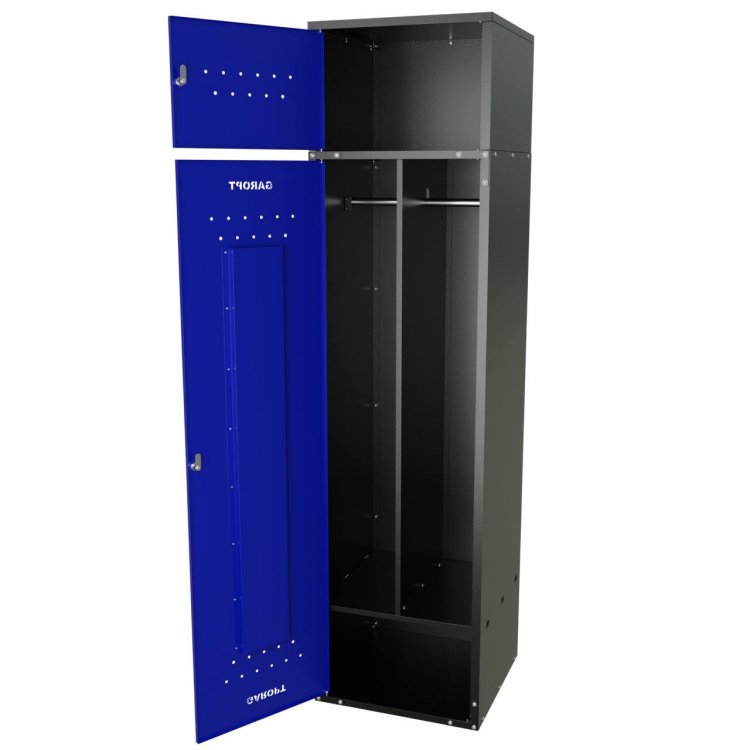 Шкаф для раздевалок GT205SHP.BLUE (500мм х 500мм х 1936мм) СИНИЙ . Секция для обуви, двойная секция для курток с перекладиной под вешалки, верхняя антресоль с отдельным замком для головных уборов и сумок (3) Шкаф для раздевалок GT205SHP.BLUE (500мм х 500мм х 1936мм) СИНИЙ . Секция для обуви, двойная секция для курток с перекладиной под вешалки, верхняя антресоль с отдельным замком для головных уборов и сумок (3)