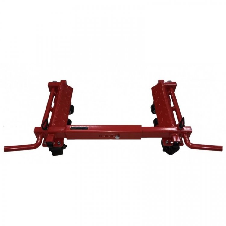 Тележка складная механическая для перемещения автомобиля с деформированным колесом