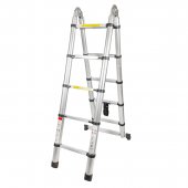 Лестница-стремянка телескопическая алюминиевая многофункциональная (1.6+1.6м, 5+5ступенек, max нагрузка 150кг, вес 12кг) Лестница-стремянка телескопическая алюминиевая многофункциональная (1.6+1.6м, 5+5ступенек, max нагрузка 150кг, вес 12кг)