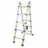 Лестница-стремянка телескопическая алюминиевая многофункциональная (1.6+1.6м, 5+5ступенек, max нагрузка 150кг, вес 12кг) Лестница-стремянка телескопическая алюминиевая многофункциональная (1.6+1.6м, 5+5ступенек, max нагрузка 150кг, вес 12кг)