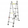 Лестница-стремянка телескопическая алюминиевая многофункциональная (1.6+1.6м, 5+5ступенек, max нагрузка 150кг, вес 12кг) Лестница-стремянка телескопическая алюминиевая многофункциональная (1.6+1.6м, 5+5ступенек, max нагрузка 150кг, вес 12кг)