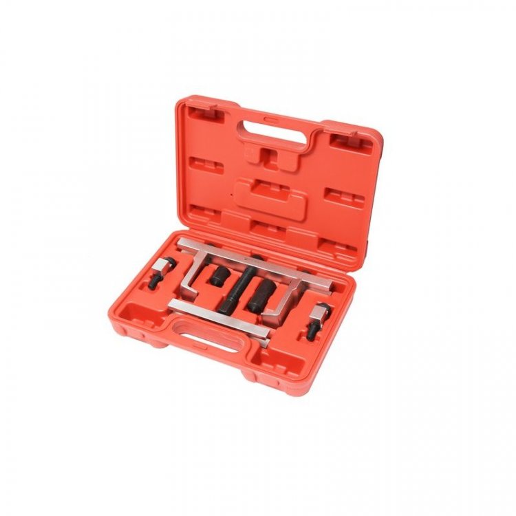 Съемник шкивов двухзахватный сборный 7пр.(Ø захвата: 0-195мм), в кейсе