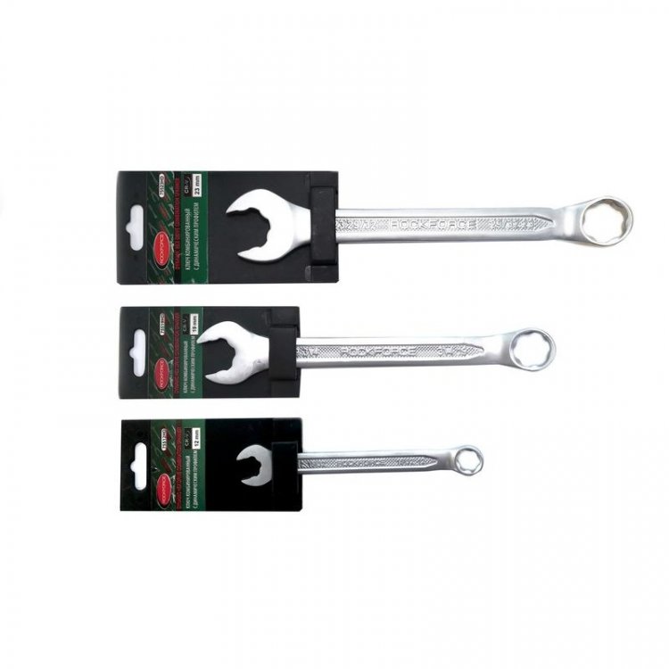 Rockforce Ключ комбинированный с динамическим профилем Super Lock 14мм на пластиковом держателе RF-75514HD(28026)