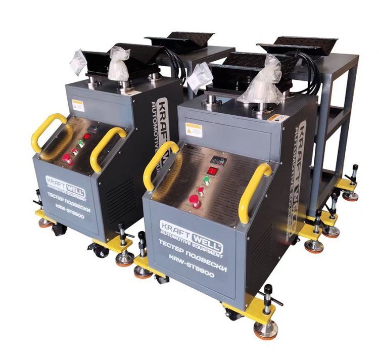 Тестер подвески с поворотными платформами Тестер подвески с поворотными платформами