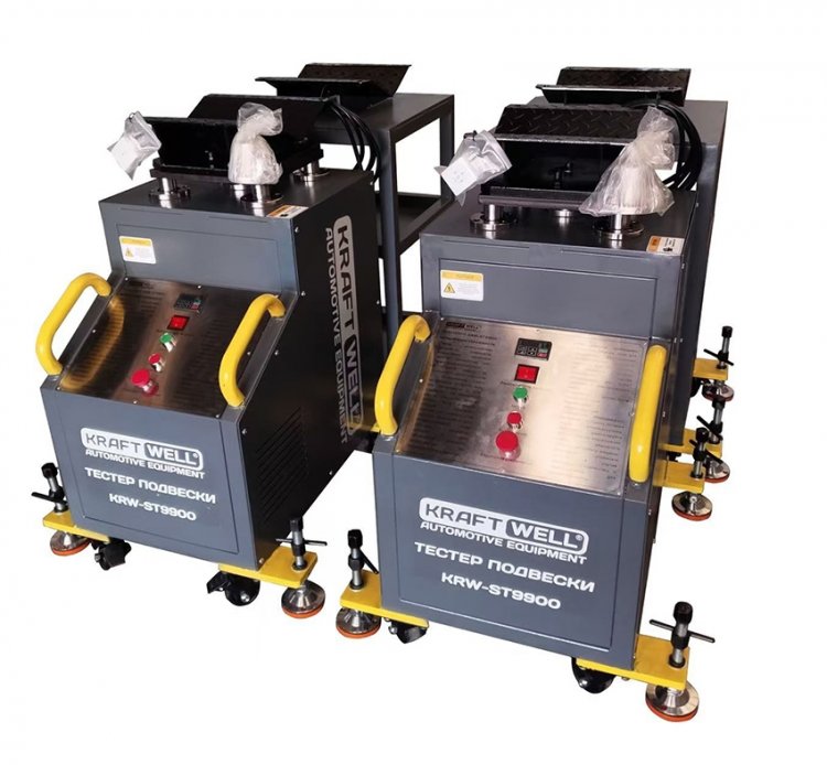 Тестер подвески с поворотными платформами Тестер подвески с поворотными платформами