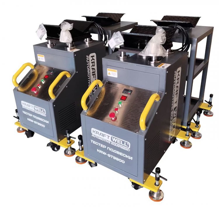 Тестер подвески с поворотными платформами Тестер подвески с поворотными платформами