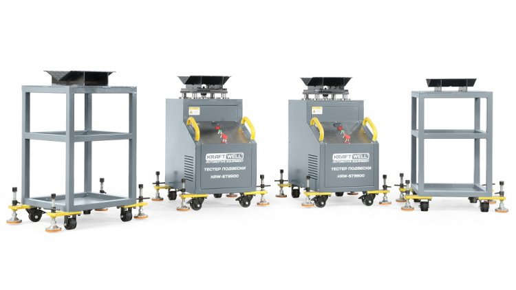 Тестер подвески с поворотными платформами Тестер подвески с поворотными платформами