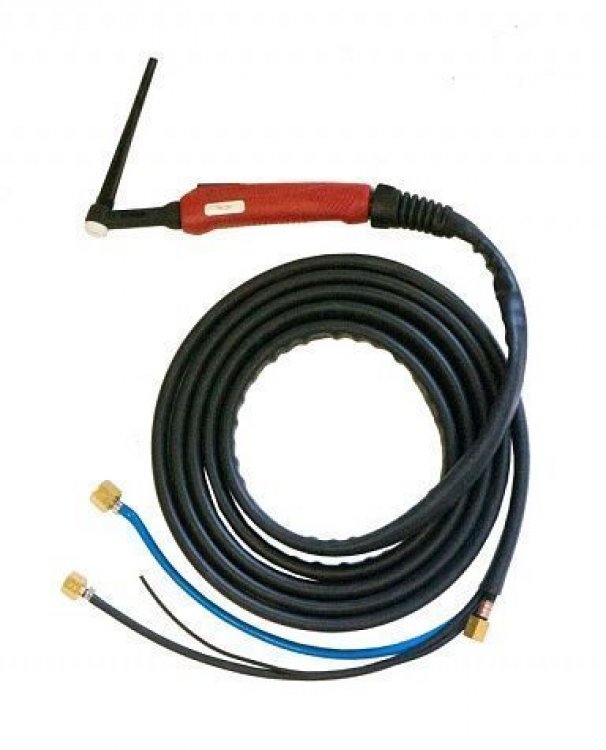 Горелка TIG 20 250A(100%) M12x1, газ 1/4G, вода 3/8G, 4m-с упр. разъемами 2-3-5 рin Горелка TIG 20 250A(100%) M12x1, газ 1/4G, вода 3/8G, 4m-с упр. разъемами 2-3-5 рin