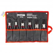 Набор съемников стопорных колец 6пр.(4-175мм,2*230мм) на полотне Набор съемников стопорных колец 6пр.(4-175мм,2*230мм) на полотне