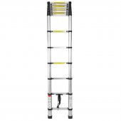 Лестница телескопическая односекционная (0.9-4.1м,13ступенек, max нагрузка 150кг, вес 11,6кг)