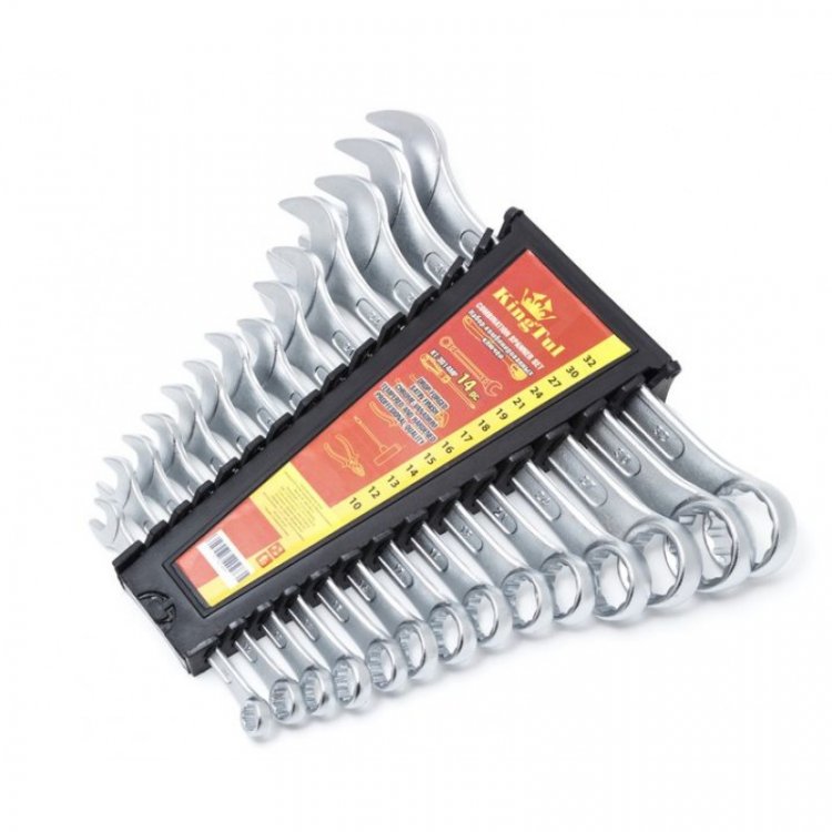 Набор ключей комбинированных14пр. (10, 12-19, 21,24,27,30,32мм) в пласт. держателе