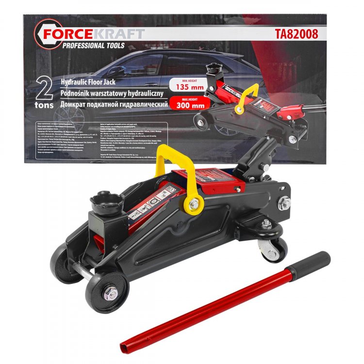 Домкрат подкатной  гидравлический 2 т (h min 135мм.h max 300мм)