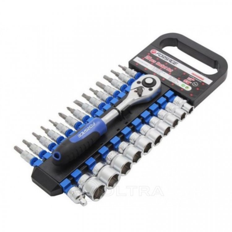 Набор головок и бит с трещоткой 1/4" & 3/8" (12гр.)(10-19мм),в пластиковом держателе 26пр. Набор головок и бит с трещоткой 1/4" & 3/8" (12гр.)(10-19мм),в пластиковом держателе 26пр.