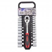 Набор инструментов 25пр.1/4'' 3/8"(6-гр.)(4-19мм),в пластиковом держателе