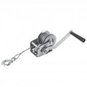 Лебедка ручная барабанная, 360кг(стальной трос, диаметр троса-4мм, длина троса-10м )