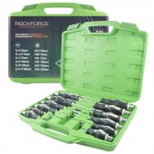 Набор отверток силовых ударных магнитных 12пр. (SL: 6х38,3.2х75,5х75,6х100,8х150,9.5х200мм PH: 2х38,0х75, 1х75, 2х100, 3х150, 4х200мм), в кейсе