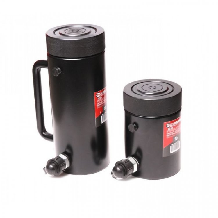 Цилиндр гидравлический с резьбовым штоком и гайкой для механической фиксации 30т (ход штока-50мм, Ø штока-75мм,общий Ø-103мм, L-156мм, 700bar) Цилиндр гидравлический с резьбовым штоком и гайкой для механической фиксации 30т (ход штока-50мм, Ø штока-75мм,общий Ø-103мм, L-156мм, 700bar)