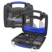 Набор сверл по бетону,металлу,дереву и бит 75пр, в кейсе Набор сверл по бетону,металлу,дереву и бит 75пр, в кейсе