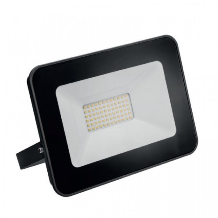 Прожектор светодиодный iLUX, 100W, 4000lm, AC220-240V, 50/60 Hz, IP65, 120град, 6400K, бело-черный корпус