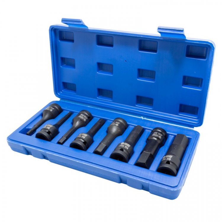 Набор головок-бит ударных 1/2", 8пр.(Н5,6,8,10,12,14,17,19) ,в кейсе Набор головок-бит ударных 1/2", 8пр.(Н5,6,8,10,12,14,17,19) ,в кейсе