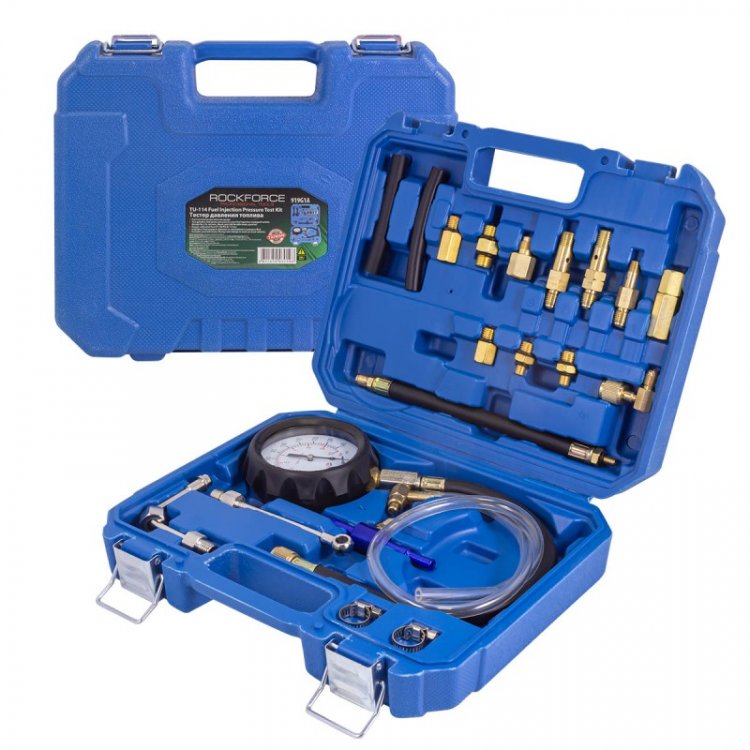 Набор для измерения давления в топливных системах 20пр.(0-10bar), в кейсе