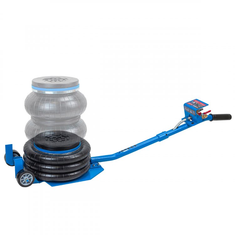 Домкрат подкатной пневматический 3,5т(6-12bar, h min 135мм, h max 450мм, 3 подушки, Ø270мм) Домкрат подкатной пневматический 3,5т(6-12bar, h min 135мм, h max 450мм, 3 подушки, Ø270мм)