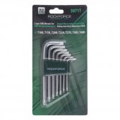 Набор ключей Г-образных TORX 7пр.(Т10Н,Т15Н,Т20Н,Т25Н,Т27Н,Т30Н,Т40Н-с отверстием) в пластиковом держателе Набор ключей Г-образных TORX 7пр.(Т10Н,Т15Н,Т20Н,Т25Н,Т27Н,Т30Н,Т40Н-с отверстием) в пластиковом держателе