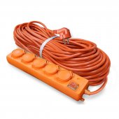 Удлинитель "UNIVersal" У10-026 IP-44 ПВС 3*1,5 5гн. з/к, выключатель с индикацией 10м