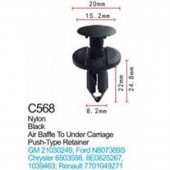 Клипса для крепления внутренней обшивки а/м Крайслер пластиковая (100шт/уп.) Клипса для крепления внутренней обшивки а/м Крайслер пластиковая (100шт/уп.)