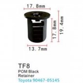 Клипса для крепления внутренней обшивки а/м Тойота пластиковая (100шт/уп.) Клипса для крепления внутренней обшивки а/м Тойота пластиковая (100шт/уп.)