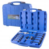 Набор съемников внутренних подшипников цанговый с обратным молотком(8-58мм) 16пр., в кейсе Набор съемников внутренних подшипников цанговый с обратным молотком(8-58мм) 16пр., в кейсе