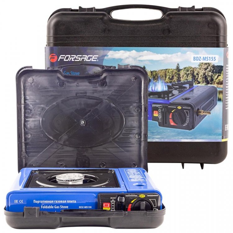 Плита газовая портативная (34х25.5х8.5см, 2.5кВт, 700°С, расход газа 160г/ч)