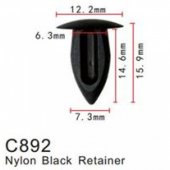 Клипса для крепления внутренней обшивки а/м Фиат/ Фольксваген/ Форд пластиковая (100шт/уп.)