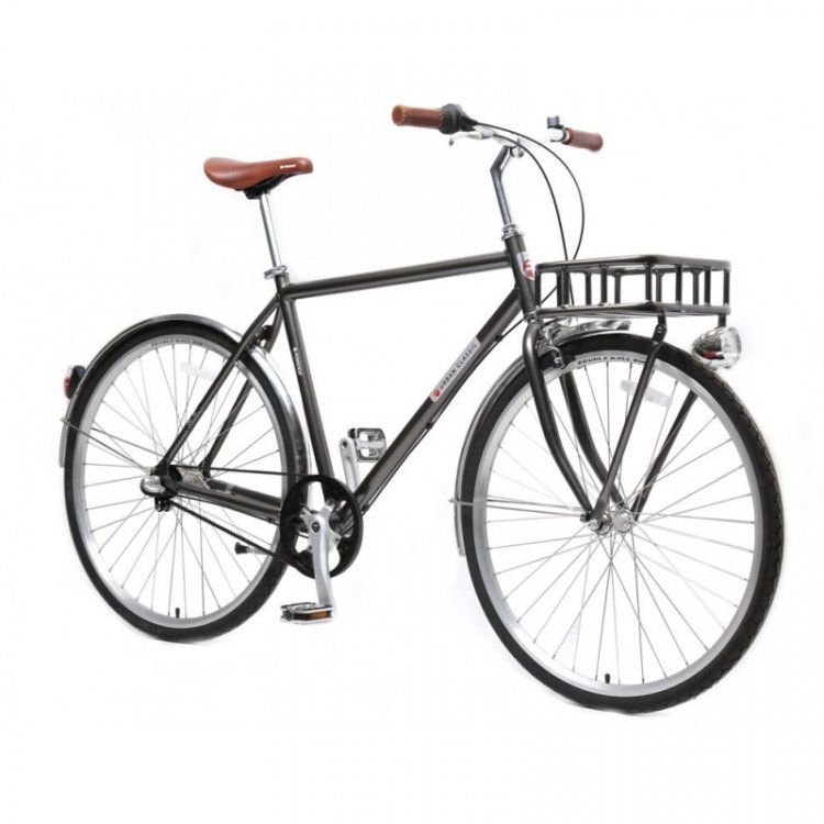 Велосипед Urban Classic M(Al 6061;колесо700с;пер/зад покр35C;3 планетар. скорости; тормаза:U-Brake,зад ножной; ремен. передача;рост до 175см; серый)