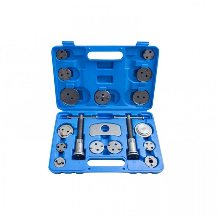 Набор инструментов для обслуживания тормозных цилиндров 18пр.(привод с правосторонней/левосторонней резьбой), в кейсе